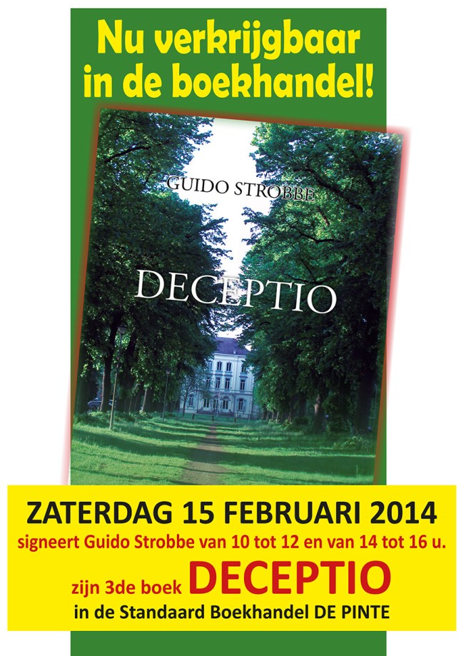 Affiche DECEPTIO signeren SB De Pinte
